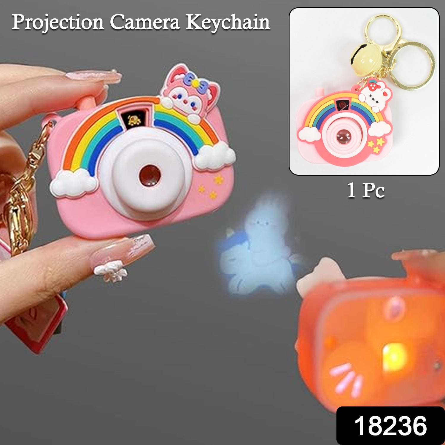 Projective Camera Keychain (1 Pc  Mix Design) Projective Camera Keychain (1 Pc  Mix Design)